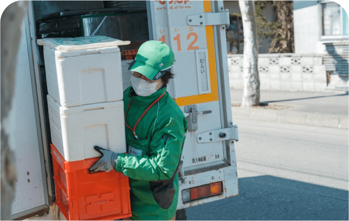重たいお水やお酒、かさばるおむつもお届け！