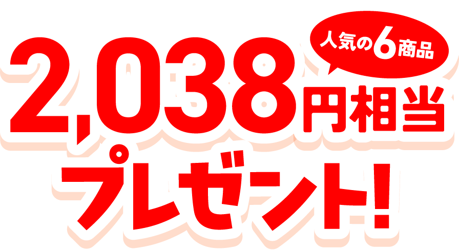 2038円相当プレゼント